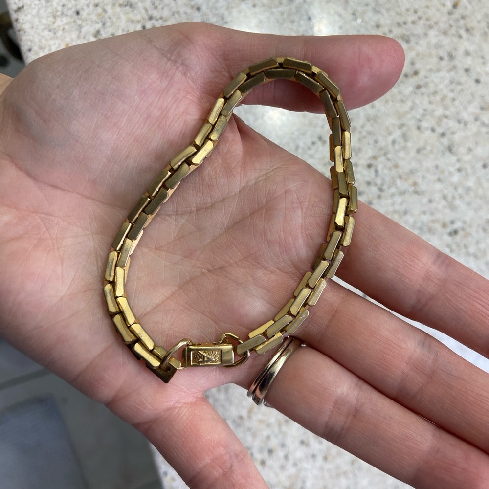 Vintage chunky gold bracelet